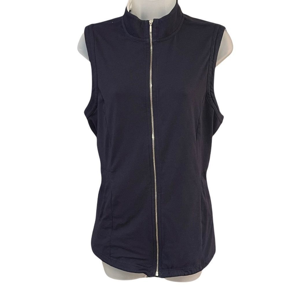 Weekends by CHICO’S sz 2 sleeveless zipper vest woman’s sz 12 large